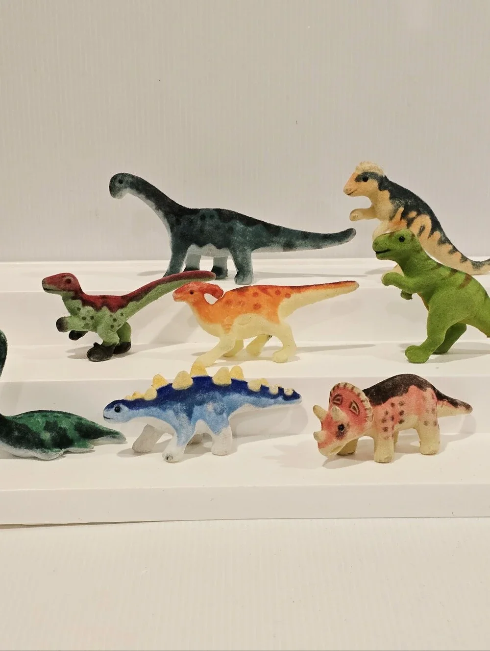 Melissa and Doug Fuzzy Flocked Dinosaur Figure Set